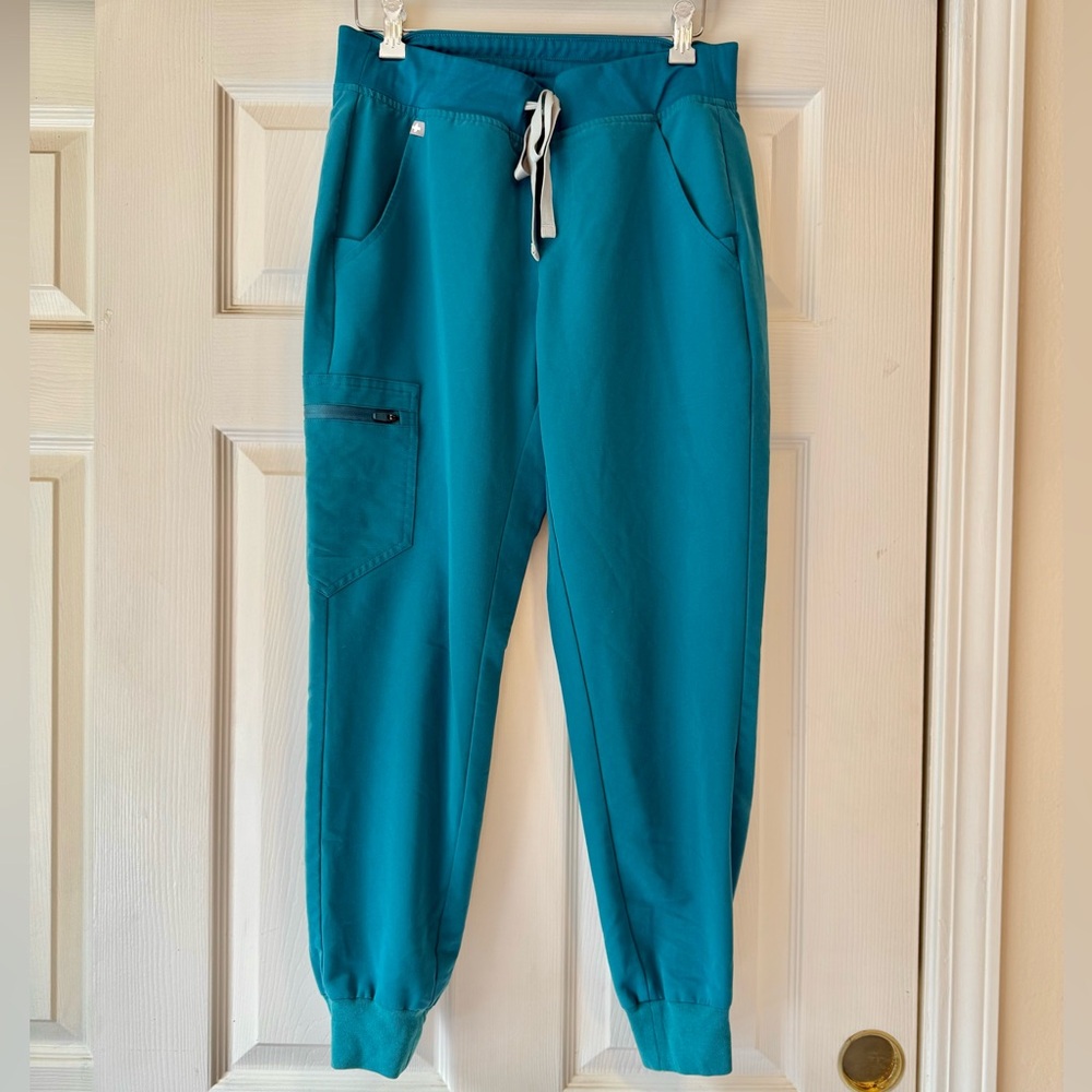 Figs Zamora Jogger Scrub Pants – Teal Blue (S Petite)